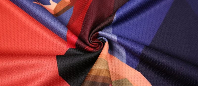 Ultra mesh fabric, sublimated fabric 150 gsm, 100% polyester
