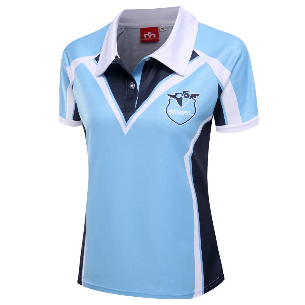 SUBLIMATED POLO-COTTON BACK-LADY-L01SC1