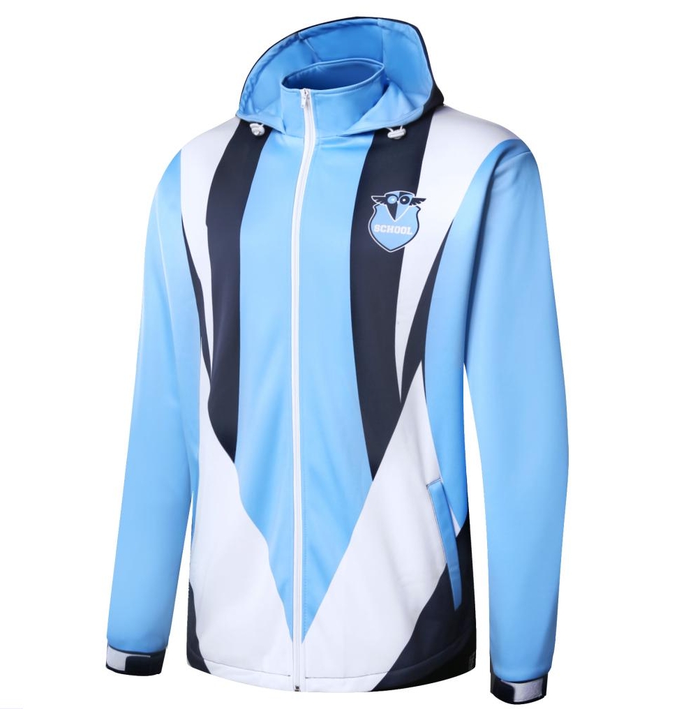 SUBLIMATED SCHOOL HOODED JACKET-L05SC2