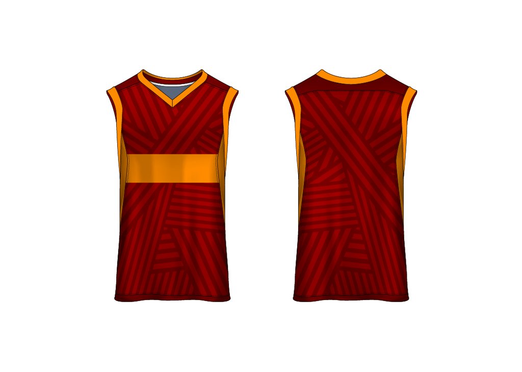 Sport uniform in front and back view