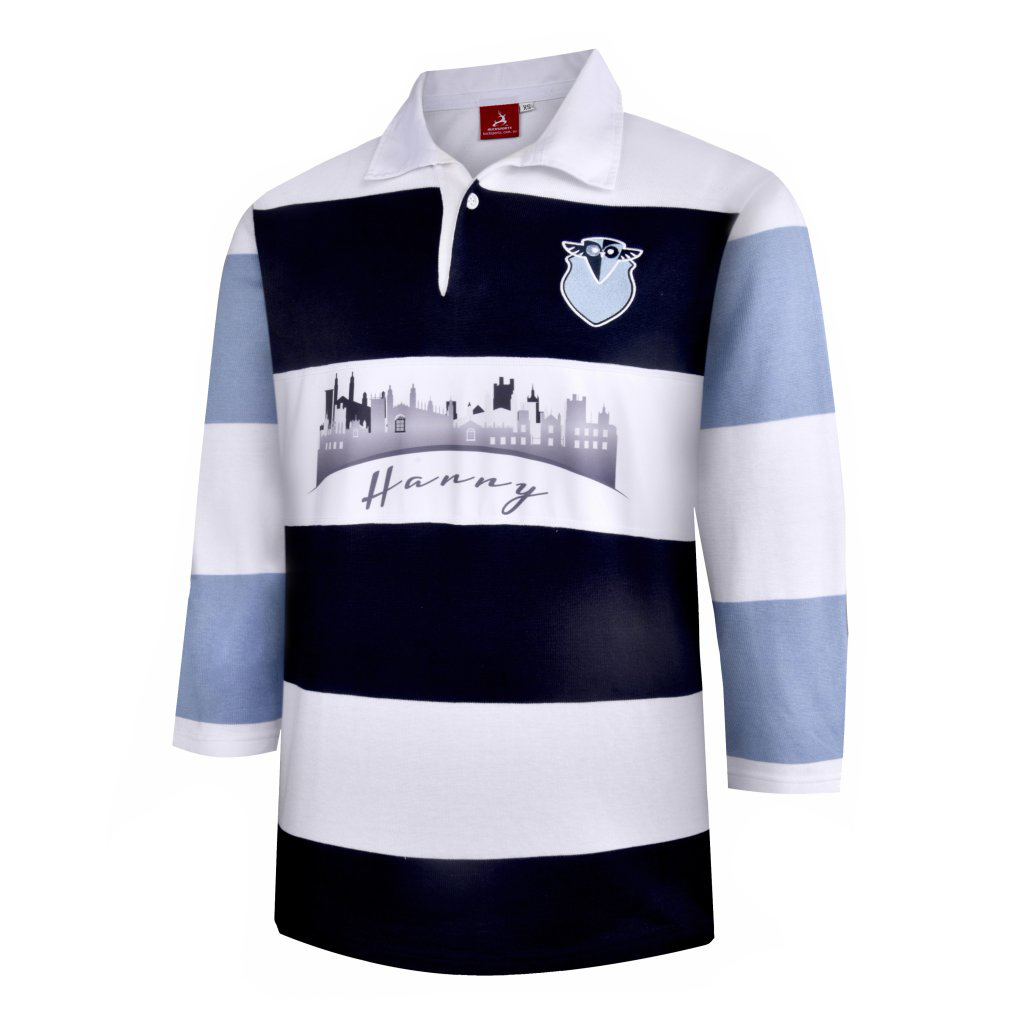 KNIT RUGBY TOP 3/4 SLEEVE-L10SC16
