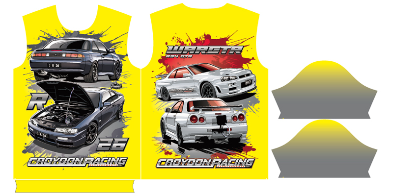 car tee design layout