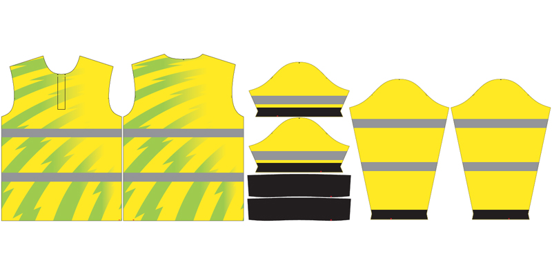 safety work wear design layout