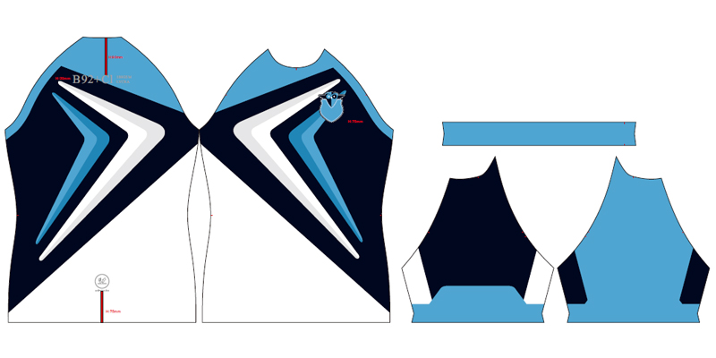 swim tee design layout