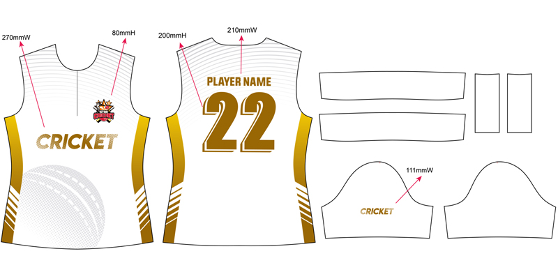 cricket team wear 2022 design layout