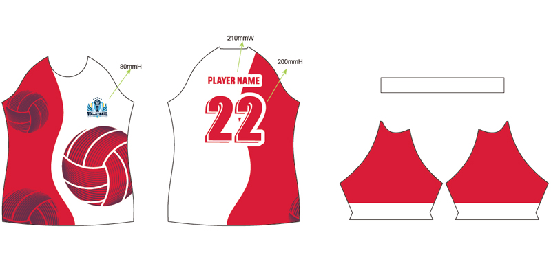 volleyball team wear 2022 design layout