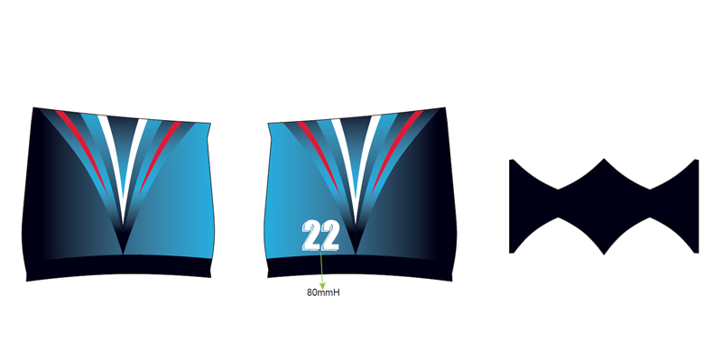 rugby shorts layout