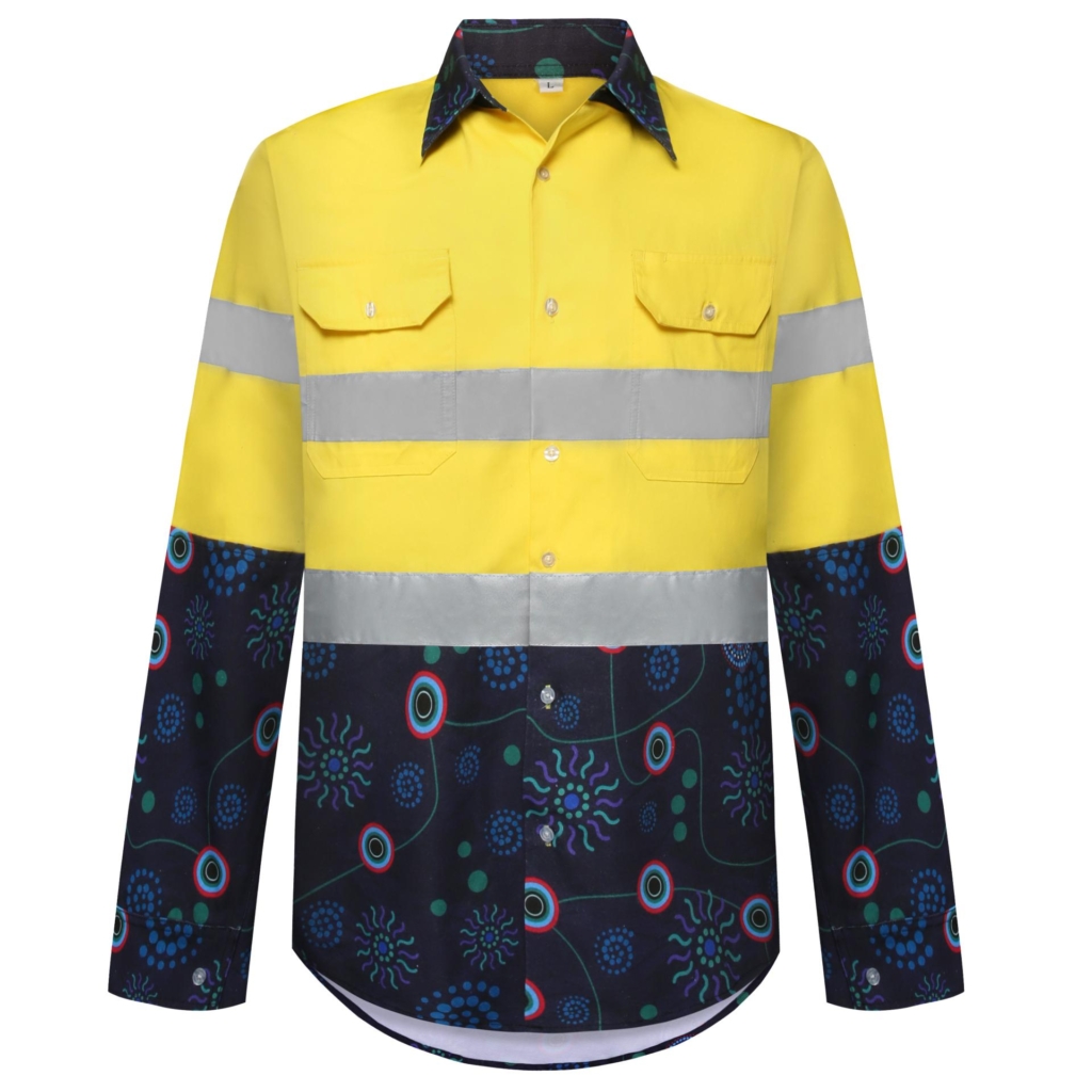 100% COTTON SUBLIMATION WORKSHIRTS-S2325