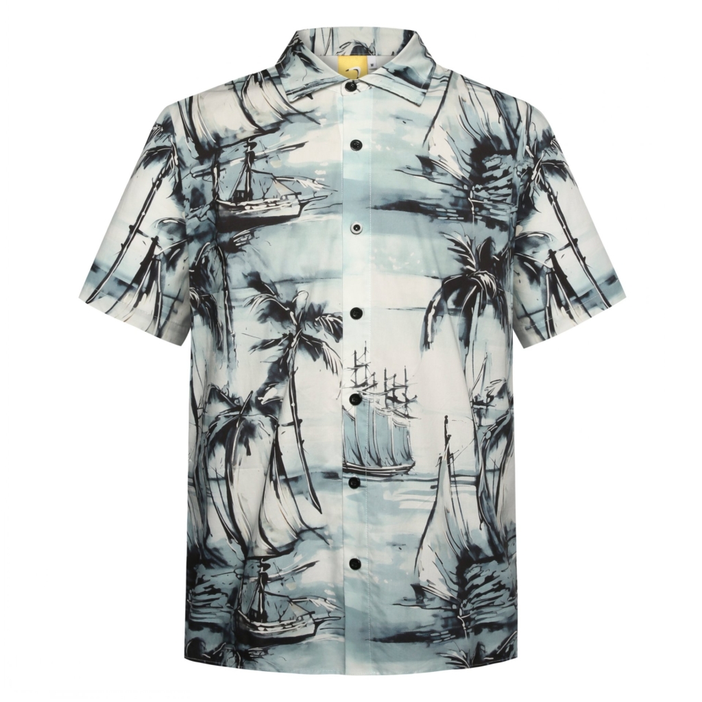 COTTON PRINTING HAWAIIAN SHIRTS-L09S2351